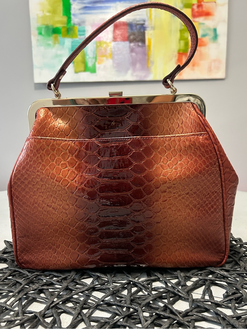 Brahmin Emmy Foliage Lakewood Leather Bag NWOT - Picture 7 of 16